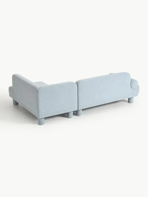 Bouclé hoekbank Lilo