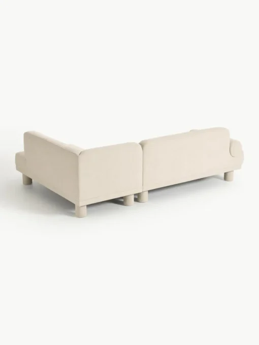 Bouclé hoekbank Lilo