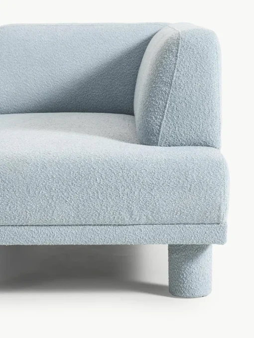 Bouclé hoekbank Lilo