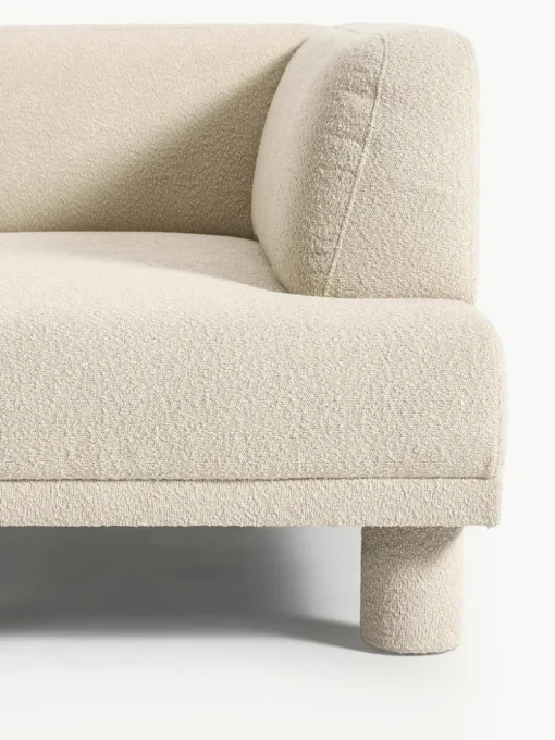 Bouclé hoekbank Lilo