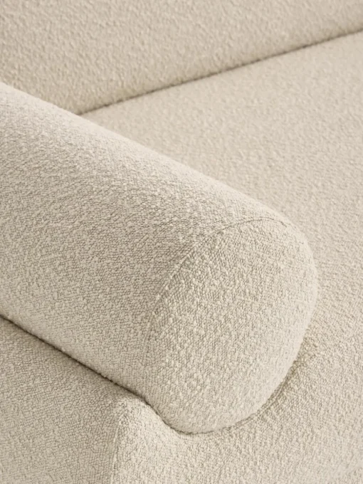 Bouclé hoekbank Lilo