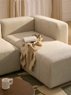 Bouclé hoekmodule Lena