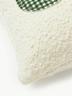 Bouclé kussenhoes Lysander