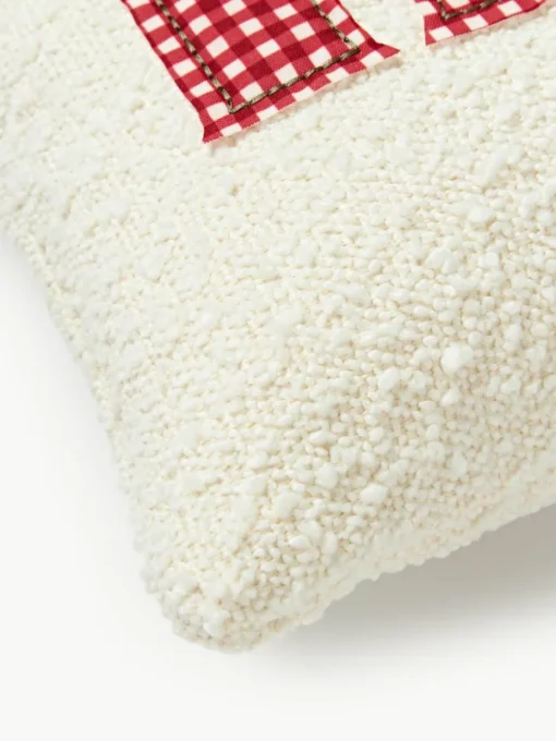 Bouclé kussenhoes Lysander