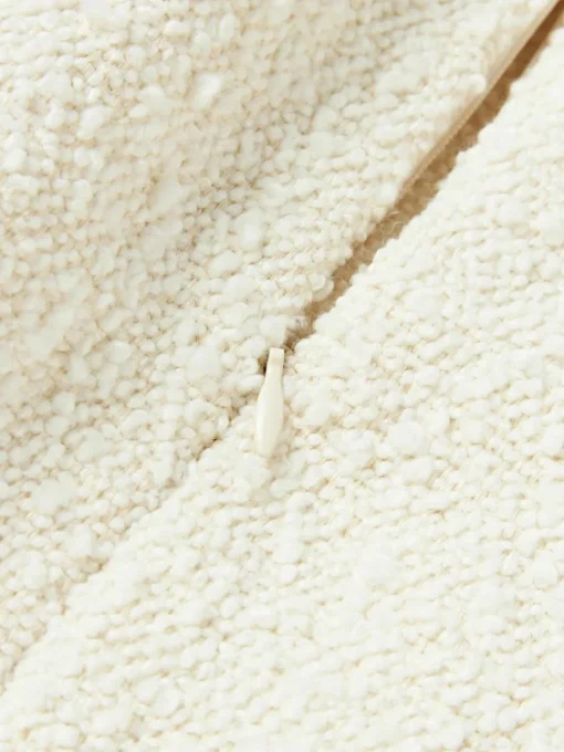 Bouclé kussenhoes Lysander