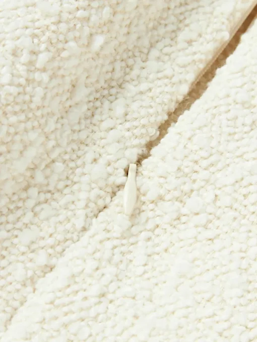 Bouclé kussenhoes Lysander