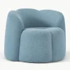 Bouclé loungefauteuil Fleur