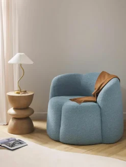 Bouclé loungefauteuil Fleur