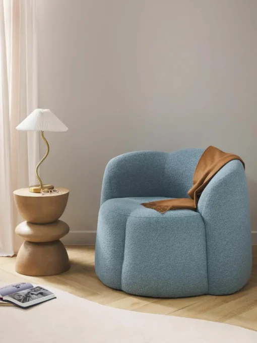 Bouclé loungefauteuil Fleur