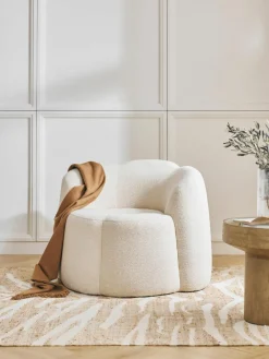 Bouclé loungefauteuil Fleur