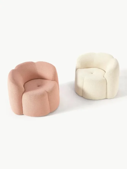 Bouclé loungefauteuil Fleur