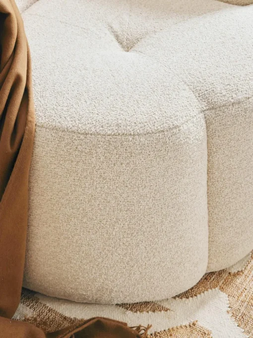 Bouclé loungefauteuil Fleur