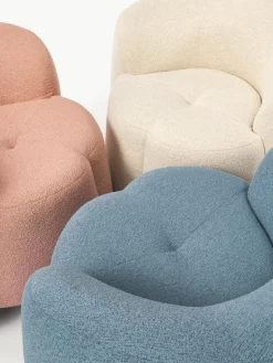 Bouclé loungefauteuil Fleur