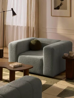 Bouclé loungefauteuil Lena