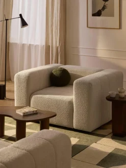 Bouclé loungefauteuil Lena