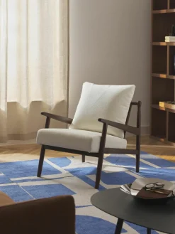 Bouclé loungefauteuil Mikkel