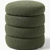 Bouclé poef Alto met opbergruimte