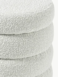 Bouclé poef Alto met opbergruimte