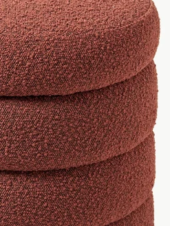 Bouclé poef Alto met opbergruimte
