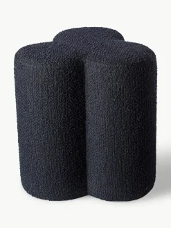 Bouclé poef Clover