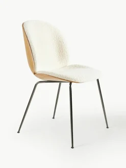 Bouclé stoel Beetle met zitvlak