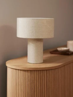Bouclé tafellamp Ron