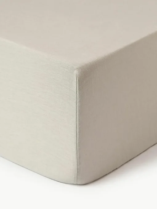 Boxspring hoeslaken Airy, gewaschenes linnen