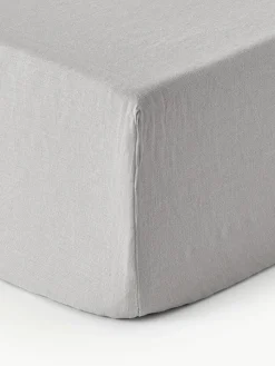 Boxspring hoeslaken Airy, gewassen linnen