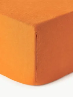 Boxspring hoeslaken Airy, gewassen linnen