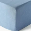 Boxspring hoeslaken Airy, gewassen linnen