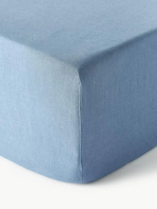 Boxspring hoeslaken Airy, gewassen linnen