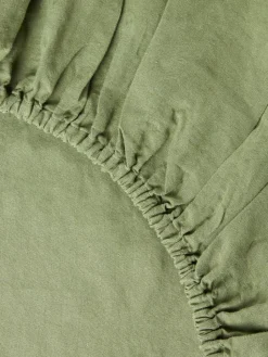 Boxspring hoeslaken Airy, gewassen linnen