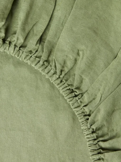 Boxspring hoeslaken Airy, gewassen linnen