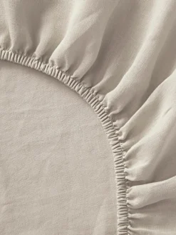 Boxspring hoeslaken Airy, gewaschenes linnen