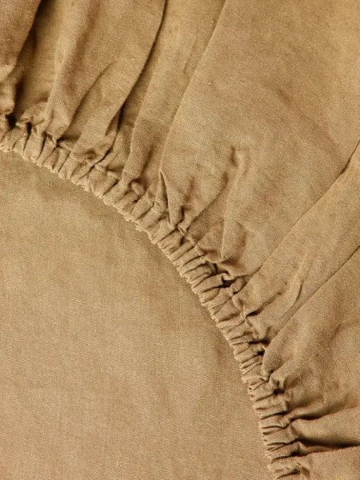 Boxspring hoeslaken Airy, gewassen linnen
