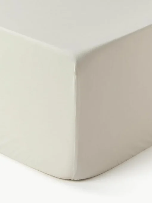 Boxspring hoeslaken Elsie, katoen perkal