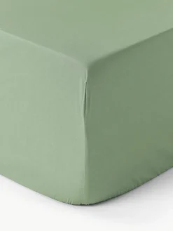Boxspring hoeslaken Elsie, katoen perkal
