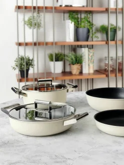 Braadpan 50's Style met deksel en antiaanbaklaag