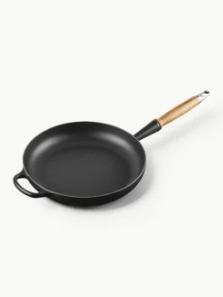 Braadpan Signature Collection uit gietijzer met houten handvat