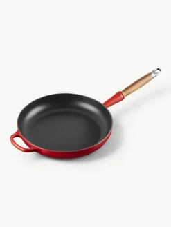 Braadpan Signature Collection uit gietijzer met houten handvat