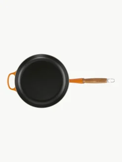Braadpan Signature Collection uit gietijzer met houten handvat