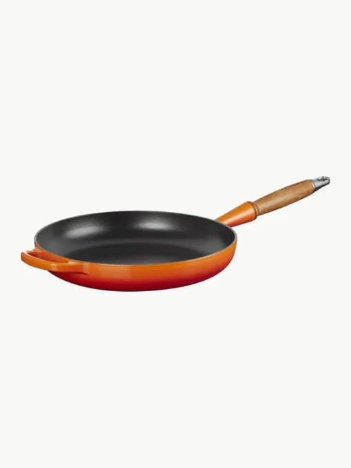 Braadpan Signature Collection uit gietijzer met houten handvat