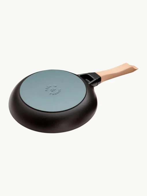 Braadpan Wood uit gietijzer met houten handvat