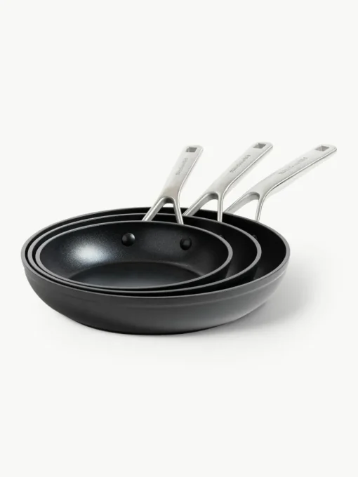 Braadpannen KitchenAid met antiaanbaklaag, set van 3