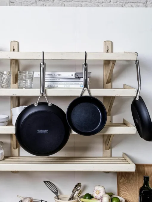 Braadpannen KitchenAid met antiaanbaklaag, set van 3
