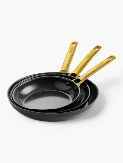 Braadpannen Padova met antiaanbaklaag, set van 3