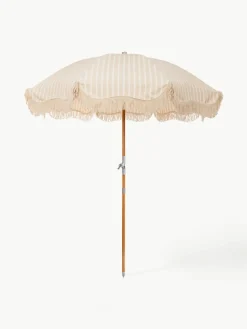 Buigbare parasol Retro met franjes, Ø 180 cm