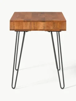 Bureau Tova van mangohout en metaal