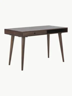 Bureau Tova van massief hout met lades