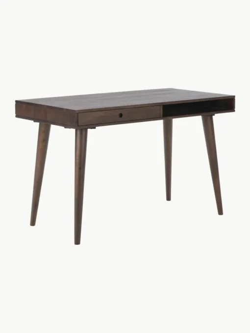 Bureau Tova van massief hout met lades
